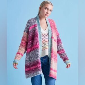 NWT Room 24 Patchwork Cardigan